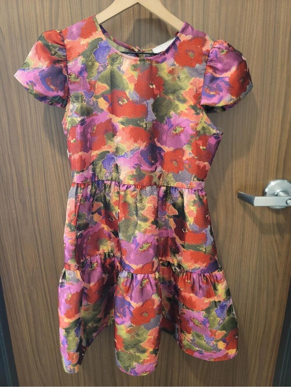 New Puff Sleeve Jacquard Minidress Coastal Cowgirl Fairy Sm